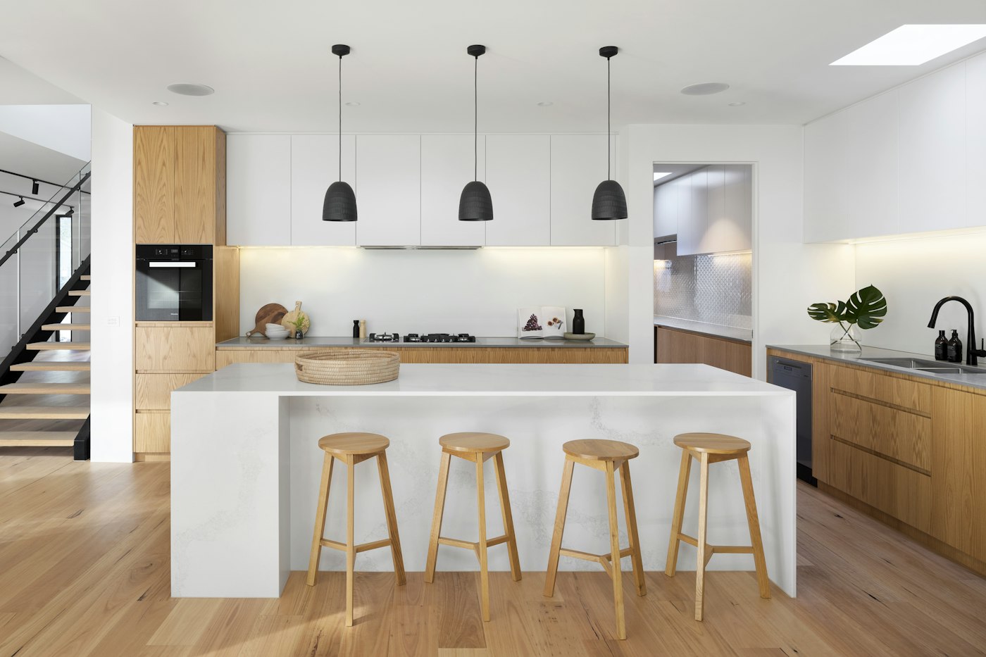 Open kitchen in a family home